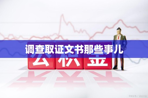 龙岩调查取证文书那些事儿