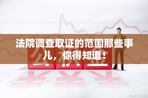龙岩法院调查取证的范围那些事儿，你得知道！