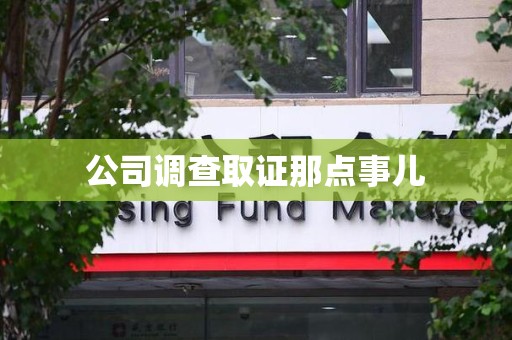 龙岩公司调查取证那点事儿