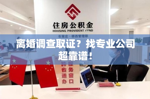 龙岩离婚调查取证？找专业公司超靠谱！