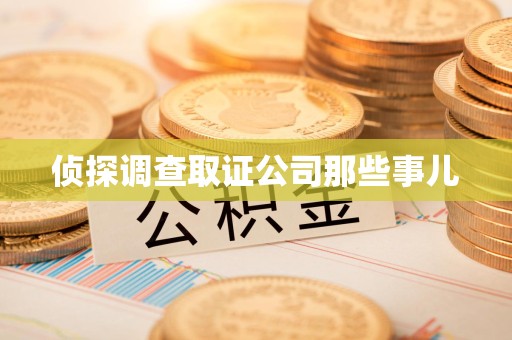 龙岩侦探调查取证公司那些事儿