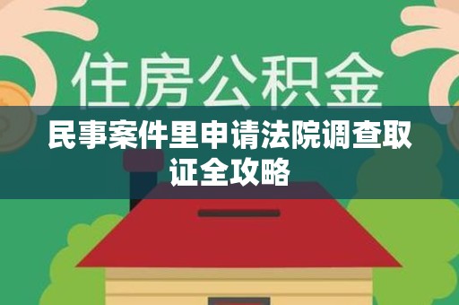 龙岩民事案件里申请法院调查取证全攻略