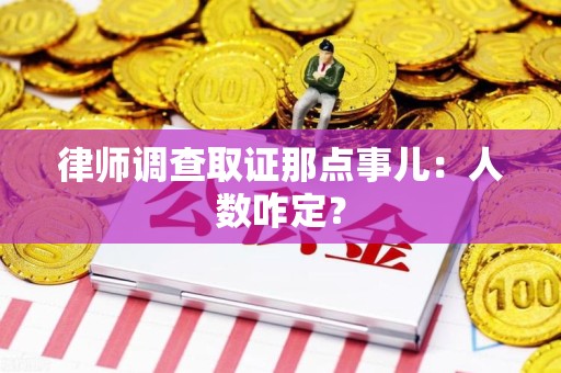龙岩律师调查取证那点事儿：人数咋定？