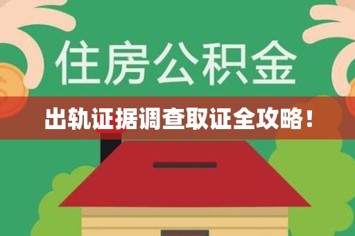龙岩出轨证据调查取证全攻略！