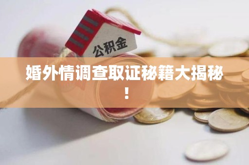 龙岩婚外情调查取证秘籍大揭秘！