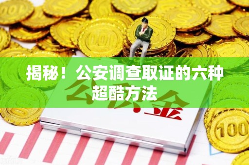 龙岩揭秘！公安调查取证的六种超酷方法