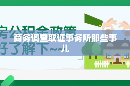 龙岩商务调查取证事务所那些事儿