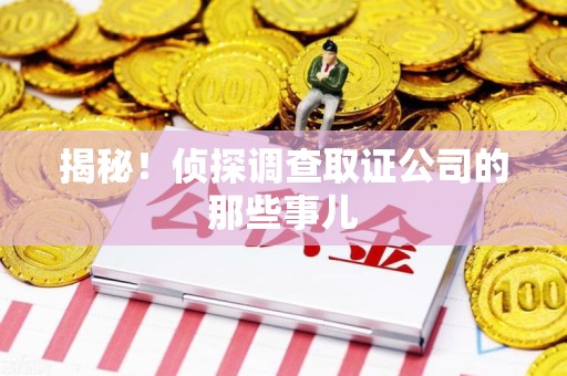 龙岩揭秘！侦探调查取证公司的那些事儿