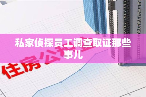 龙岩私家侦探员工调查取证那些事儿