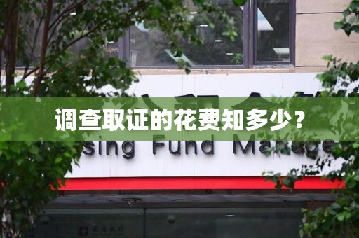 龙岩调查取证的花费知多少？