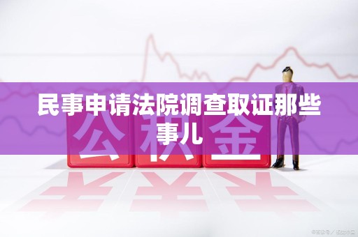 龙岩民事申请法院调查取证那些事儿