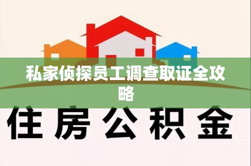 龙岩私家侦探员工调查取证全攻略